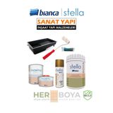 Bianca Set( Beyaz Boya-Sprey Efekt Gold-Maximo Parlak) Dönüşüm-Mutfak-Banyo-Kapı-Ahşap-Dolap-Fayans