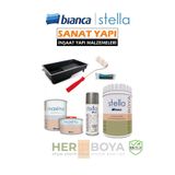Bianca Set( Beyaz Boya-Sprey Efekt Gümüş-Maximo Parlak) Dönüşüm-Mutfak-Banyo-Kapı-Ahşap-Dolap-Fayans