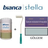 Bianca Stella Akrilik Boya + Dekor Kadife Rulo - Gölgem - 1 Litre