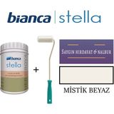 Bianca Stella Akrilik Boya + Dekor Kadife Rulo - Mistik Beyazz - 0,5 Litre