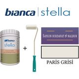 Bianca Stella Akrilik Boya + Dekor Kadife Rulo - Paris Grisi - 1 Litre