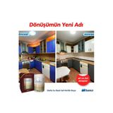 Bianca Stella Boya Yeni Nesil Yaşam Boyası 0,5 Lt Antik Beyaz /1020 Dolap Fayans Cam Plastik Ahşap Açık Meşe