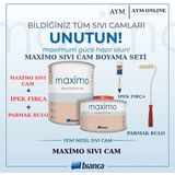 Bianca Stella Maximo Solvent Bazlı Yeni Nesil Sıvı Cam (Maximum Direnç) 0,5 Lt (Maximo + İpek Fırça + Parmak Rulo Seti ) - İpek Mat