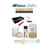 Bianca Stella Set 1Lt Yeni Nesil Dönüşüm Boyası Beyaz - Dolap-Fayans-Cam-Plastik-Ahşap-Duvar Beyaz Set