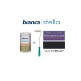 Bianca Stella Su Bazlı Akrilik Boya + Dekor Kadife Parmak Rulo Antrasit