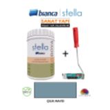 Bianca Stella Su Bazlı Akrilik (Boya+ Saplı Dekor Kadife Rulo)