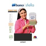Bianca Stella Su Bazlı Boya 0,5 Lt Fayans-Mermer-Tezgah-Kapı-Dolap-İç Cephe-Dönüşüm-Mutfak-Banyo-Plastik-Ahşap Antrasit