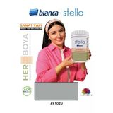 Bianca Stella Su Bazlı Boya 0,5 Lt Fayans-Mermer-Tezgah-Kapı-Dolap-İç Cephe-Dönüşüm-Mutfak-Banyo-Plastik-Ahşap Ay Tozu