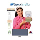 Bianca Stella Su Bazlı Boya 0,5 Lt Fayans-Mermer-Tezgah-Kapı-Dolap-İç Cephe-Dönüşüm-Mutfak-Banyo-Plastik-Ahşap Navy