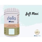 Bianca Stella Su Bazlı Saf Akrilik Boya 1 Litre - Soft Mavi