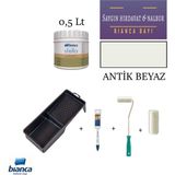 Bianca Stella Yeni Nesil Dönüşüm Boyası Dolap Boyama Seti - Antik Beyaz - 0,5 Lt