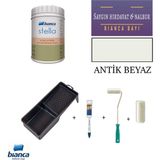 Bianca Stella Yeni Nesil Dönüşüm Boyası Dolap Boyama Seti - Antik Beyaz - 1 Lt