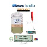 Bianca Su Bazlı Saf Akrilik Boya Ve Rulosu 1Lt Mint Yeşili