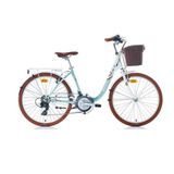 Bianchi Carmen 24J Beyaz Turkuaz Kahverengi Şehir Bisikleti