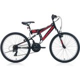 Bianchi Junior V 24 Jant 21 Vites Siyah Kırmızı Beyaz Erkek Dağ Bisikleti