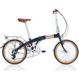 Bianchi Katlanır Bisiklet 20 inç 7 Vites Siyah Erkek Kullanıcılar İçin Vintage Model