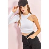 Bianco Lucci 40021035 Kadın Tek Kol Detaylı Bluz