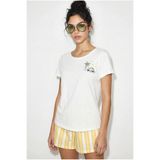 Bianco Lucci Kadın %100 Pamuk El İşi Summer Nakış Detaylı Premium Tasarım T-Shirt 1001 60282048