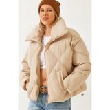 Bianco Lucci Kadın Bej Oversize Şişme Mont 10191065