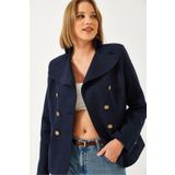 Bianco Lucci Kadın Düğmeli Astarlı Kaşe Ceket MBMS054 60501054