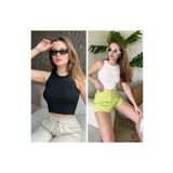 Bianco Lucci Kadın Fitilli Kaşkorse İkili Bluz 60201022