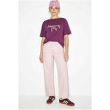 Bianco Lucci Kadın Nakışlı Yazı İşlemeli Kayık Yaka T-Shirt 60382604