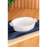 Bianco Perla Porselen Kayık Mini Fırın Kabı - 17.6 cm
