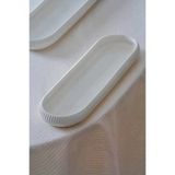 Bianco Perla Porselen Oval Tabak - 28 Cm