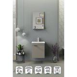 BIANI Fix Arya Slım 50 Cm Banyo Dolabı Latte