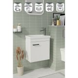 Biani Fix Nova 50 cm Alt Banyo Dolabı Renk Mat Beyaz