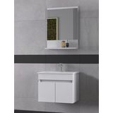 Biani Tome 60 cm Mat Beyaz Banyo Dolabı