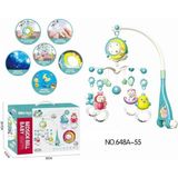 Bıb-648A-55 -Vardem Işıklı Müzikli Kumandalı Mavi Bebek Dönencesi