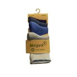 Bibaby 68387 Mavi Biorganic 4Lü New Basıc Çocuk Çorap