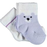 Bibaby 68413 Biorganic Happy Bear Lila 2'li Çorap