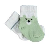 Bibaby 68413 Biorganic Happy Bear Yeşil 2'li Çorap