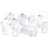 Bibaby Bi Organik Rabbit Girl 20LI Zıbın Seti Hastane Çıkışı 84016 - 50 cm - Ekru - Pembe