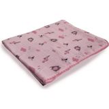 Bibaby Bimini Cute Müslin Battaniye 64527 Pembe Filli - Altın