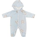 Bibaby Clever Panda Bebek Tulumu 60574 - Mavi - 0 - 3 Ay