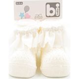 Bibaby Fistolu Bebek Çorap 68153 Ekru 0-3 Ay