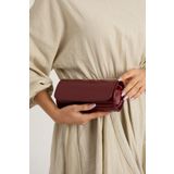 bibags Bordo Mini Boy Abiye Çanta Portföy Çanta Clutch Çanta