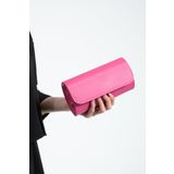 bibags Fuşya Saten Abiye Çanta Portföy Çanta Clutch Çanta