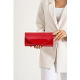 bibags Kırmızı Abiye Çanta Portföy Çanta Clutch Çanta