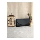 bibags Siyah Deri Abiye Çanta