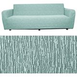 Bibaha Home 3 Kişilik Jakarlı Düz Desen Lastikli Koltuk Kılıfı Çekyat Koltuk Örtüsü Streç Esnek Kanepe Kılıfı - 180 x 230 cm - Mint