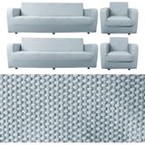 Bibaha Home Balpeteği 3+3+1+1 Lastikli Kanepe Örtüsü | Lastikli Koltuk Örtüsü | Koltuk Kılıfı Takımı - 180 x 230 cm - Açık Gri