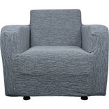 Bibaha Home Jakarlı Düz Desen Tekli Koltuk Örtüsü Koltuk Kılıfı Streç Lastikli Esnek - 85 x 120 cm - Gri