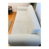 bibaha peluş Lastikli Koltuk Örtüsü 3 kişilik Yıkanabilir Esnek Koltuk Kılıfı krem 180 x 230