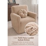bibaha Tek Kişilik Pelüş Welsoft Kanepe Örtüsü | Lastikli Koltuk Örtüsü |çekyat Örtüsü| koltuk kılıfı