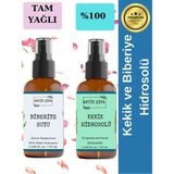 Biberiye Suyu ve Kekik Suyu Seti - Yağlı Ciltlere Özel Hidrosolü Seti (2X100ML)
