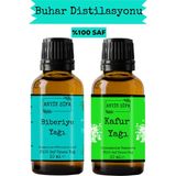 Biberiye Yağı ve Kafur Uçucu Yağı (10ML 10 Ml)- %100 Seyreltilmemiş, Doğal - 100 ml